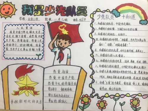 永安小学争做新时代好队员主题少先队知识手抄报评选活动