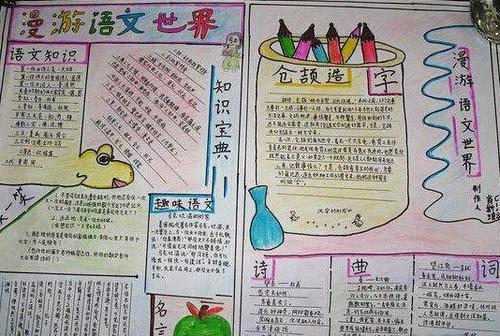 小学六年级语文毕业手抄报六年级语文手抄报