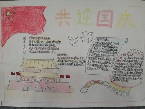 六3班通过开展了主题班会出手抄报等形式描绘祖国祝福祖国庆祝