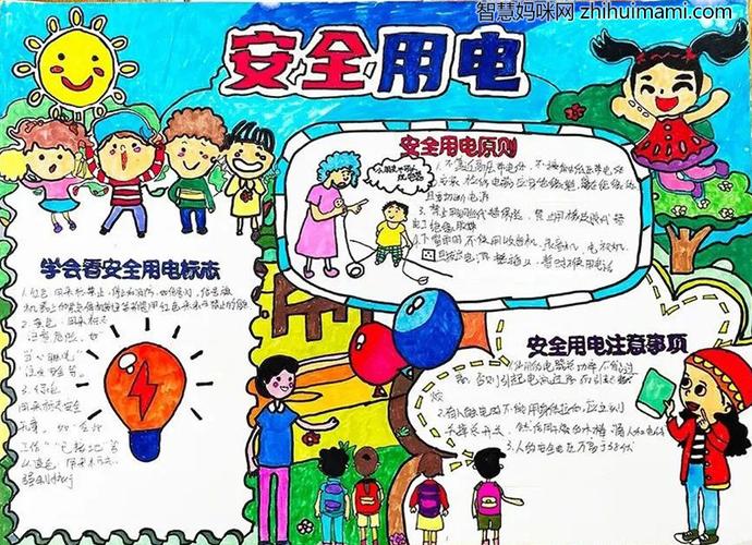 小学生安全用电手抄报图片简单好画-图5