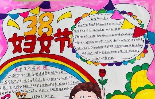 朔州市第二小学校举办庆祝三八国际劳动妇女节手抄报展示活动