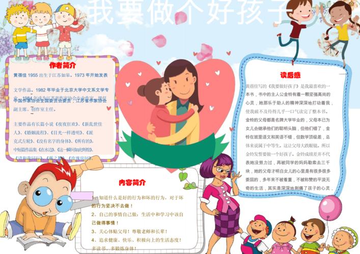 我要做个好孩子读书小报手抄报word模板docx1页