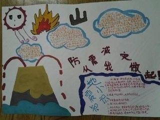 制作火山爆发实验手抄报 制作手抄报