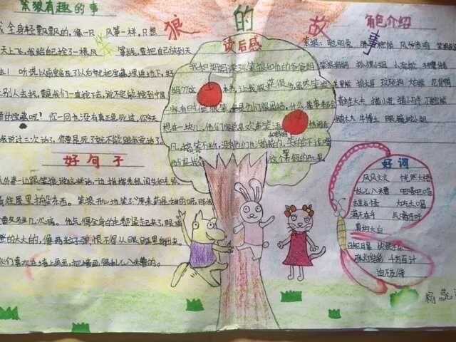 香草不是笨小孩的手抄报 手抄报简单又漂亮小学生读后感手抄报 读后感