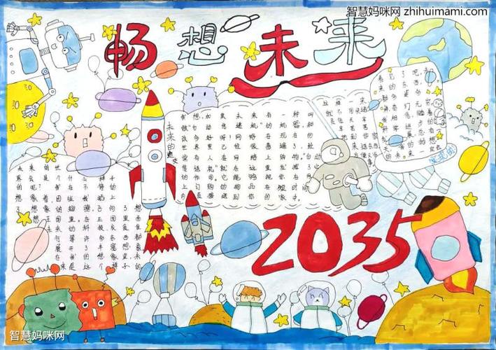 我心中的2035手抄报作品