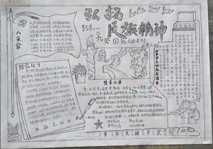 如何画弘扬民族精神的手抄报 民族精神手抄报