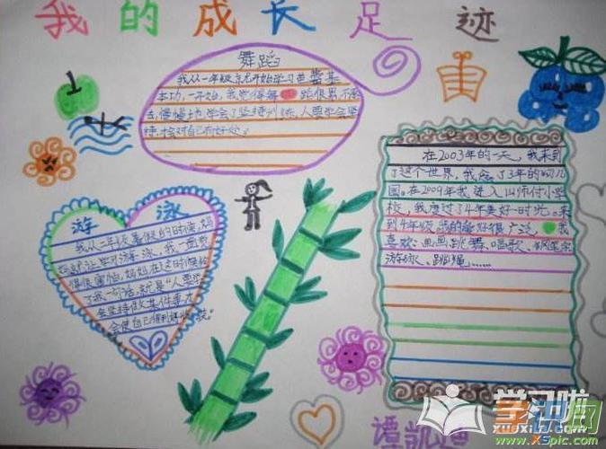 小学三年级快乐成长手抄报小学三年级手抄报