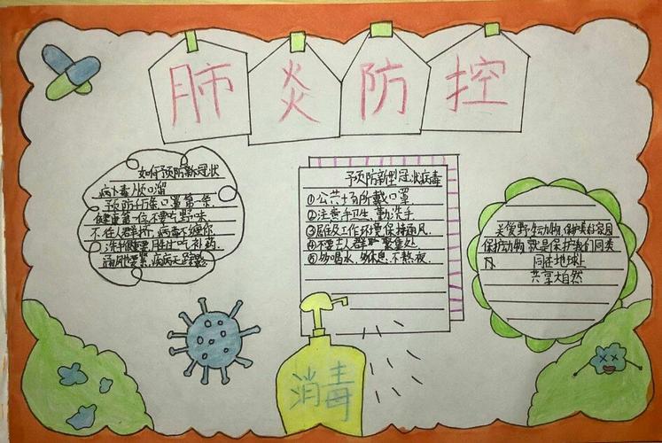 新冠肺炎肆虐西康小学四二班举行抗疫情防疾病手抄报活动.