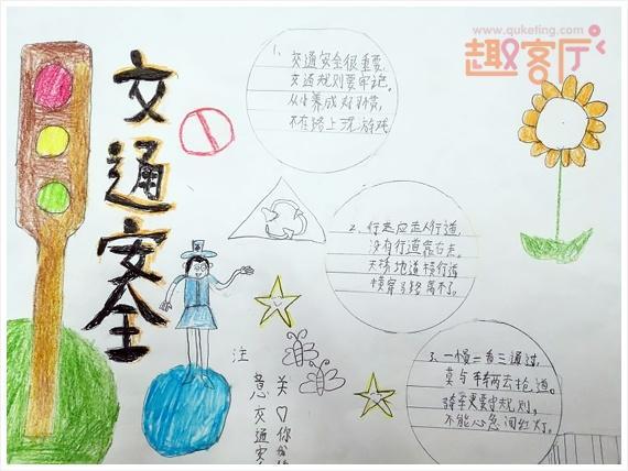 小学生交通安全知识顺口溜手抄报笨笨画屋安全头盔护安