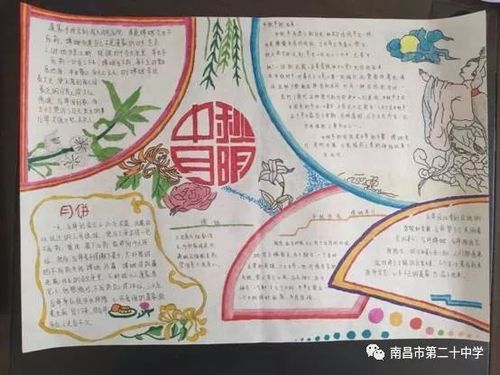 中秋佳节团圆日教育同学晓传统南昌二十中开展中秋节手抄报评比活动