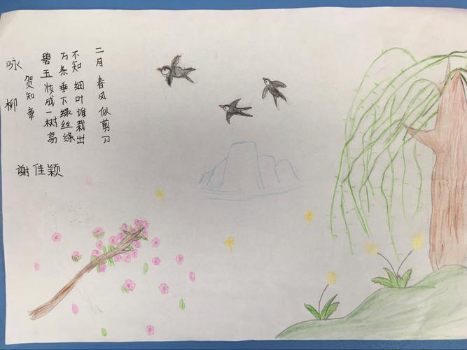 美好在春天萌芽诗情在春天萌发实验小学三6班古诗手抄报集锦