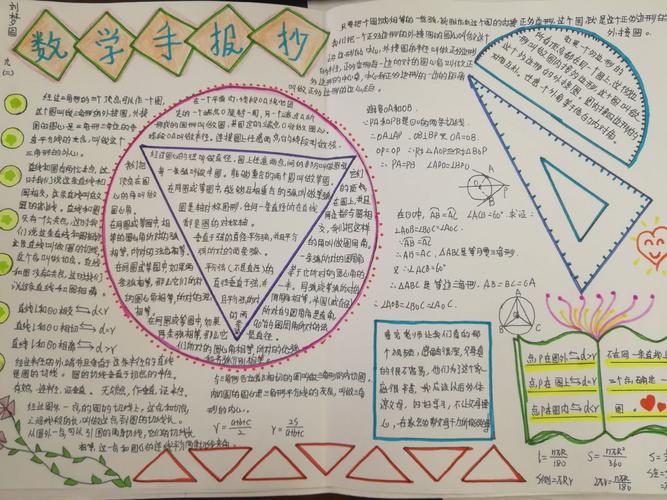 九年级二班数学手抄报生活如此美好