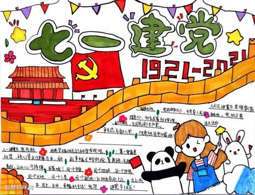 小学生庆祝七一建党节手抄报-图1小学生庆祝七一建党节手抄报-图2小