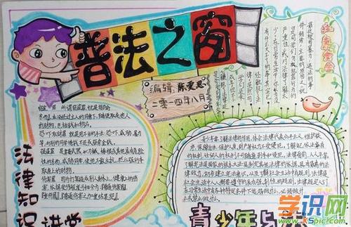 2017小学生学宪法讲宪法手抄报图片大全