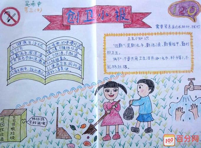 环保创卫手抄报   制作创卫手抄报可以帮助 小学生加深创卫生城市相关