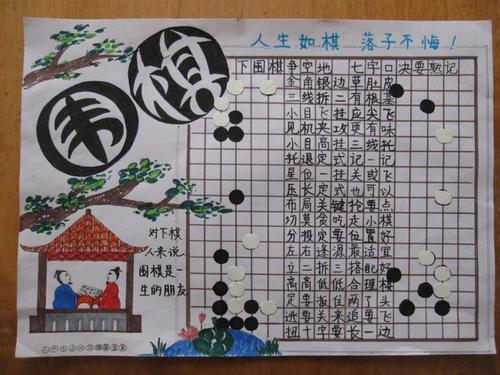 一年级最简单围棋手抄报 最简单的手抄报