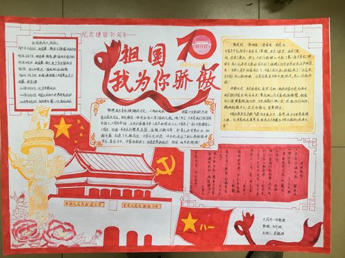 大同一中南校纪念建国70周年祖国我为你骄傲手抄报比赛