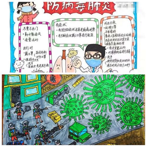 哑柏镇上阳化小学开展宣传防疫小知识手抄报活动简报