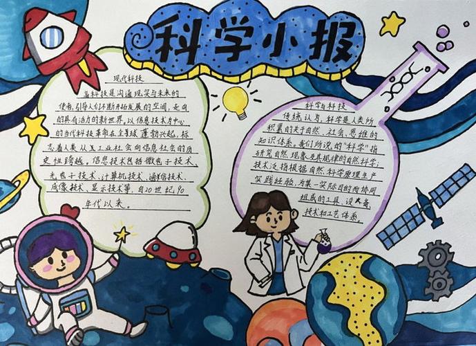 小学校园科技节手抄报