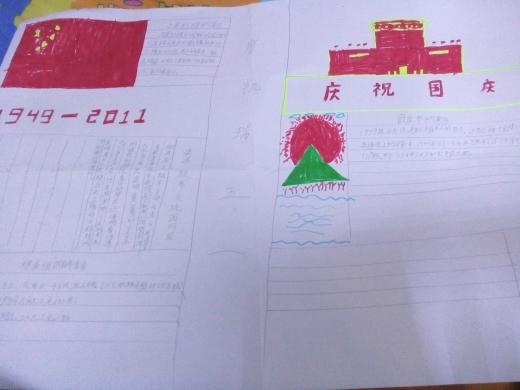 祖国在我心中的手抄报要简单