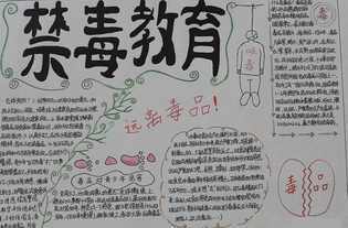 8k小学禁毒手抄报 小学禁毒手抄报