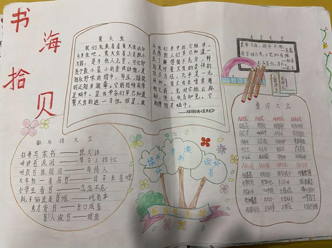 慈弘成就梦想 阅读照亮人生 扬芬中心小学大阅读之手抄报活动