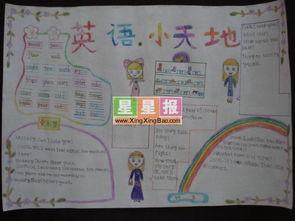 小学生英语天地手抄报小学生英语手抄报