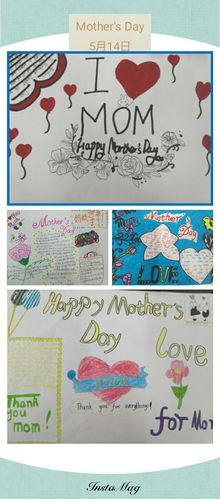 happy mother's day 五年级母亲节活动英语手抄报