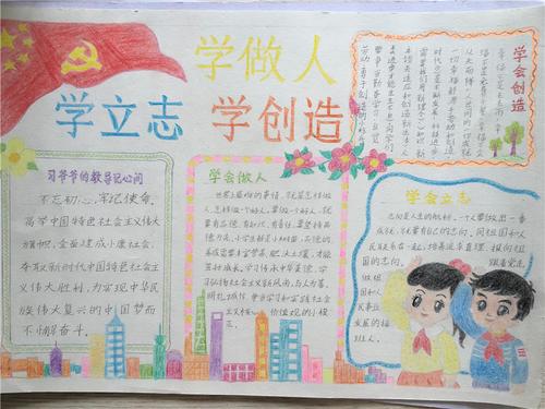 小学生志当存高远先学做人手抄报 小学生手抄报