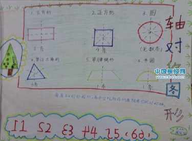 数学中心对称图形手抄报轴对称图形手抄报