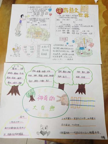 热爱生命 奔向未来光明小学四年级3班手抄报展示