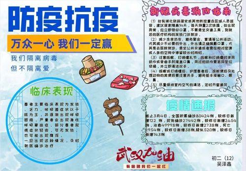 同心战疫主题手抄报模板同心抗疫手抄报文字素材