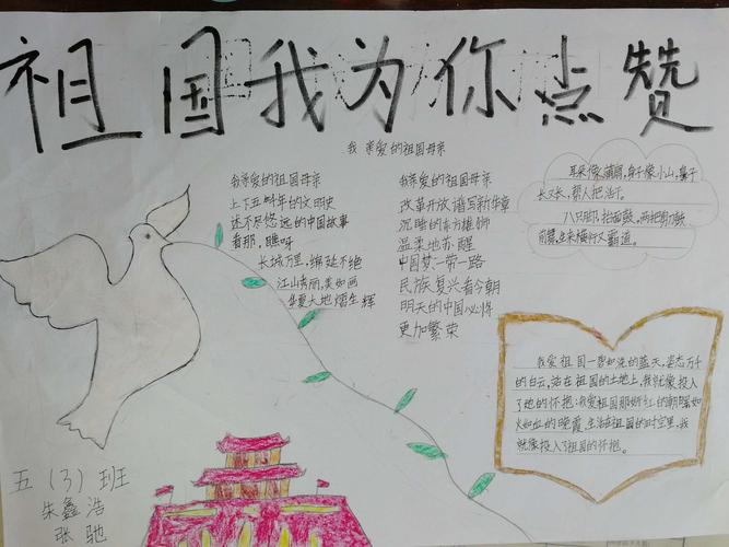 我为祖国点赞手抄报比赛淮滨县轻工希望小学宣