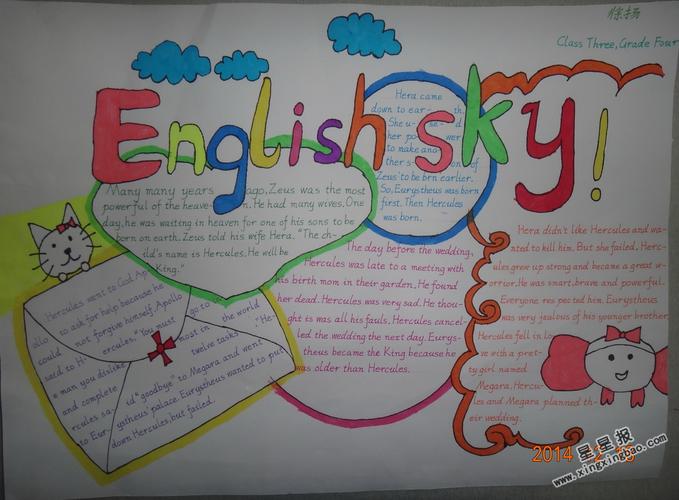 english sky手抄报图片资料