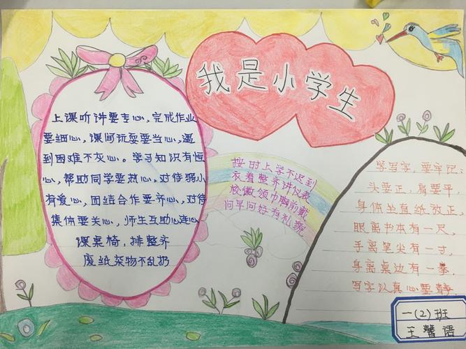 我是小学生手抄报 一2班