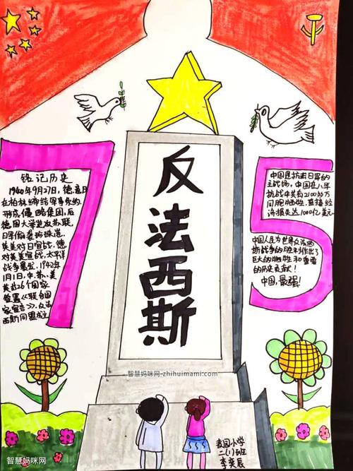 小学生反法西斯战争手抄报简单好画-图1小学生反法西斯战争手抄报简单