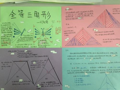 全等三角形的数学手抄报 奇妙的数学手抄报