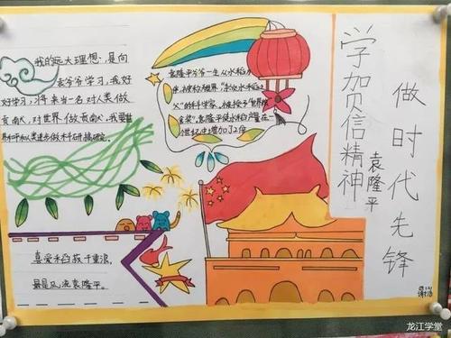 学贺信精神做新时代好少年手抄报 新时代手抄报