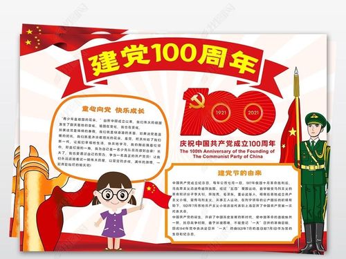 庆祝喜迎建党100周年小报手抄报