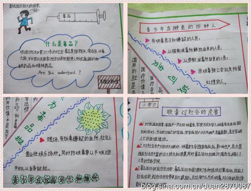 四年级远离小胖墩手抄报四年级手抄报