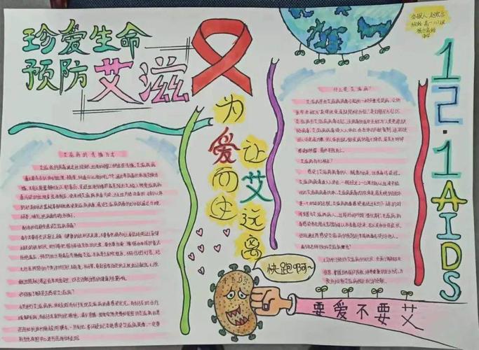 防艾手抄报来啦快来选出你最喜欢的作品