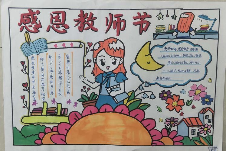 利通区第十小学教师节手抄报及绘画作 写美篇  忘不了你的谆谆教诲