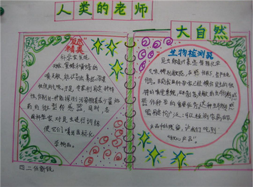 关于大自然的手抄报简洁大方5张