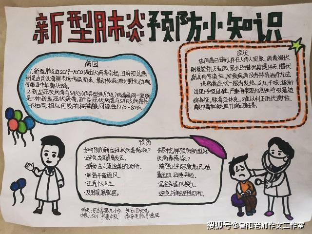 小学生防疫手抄报精选