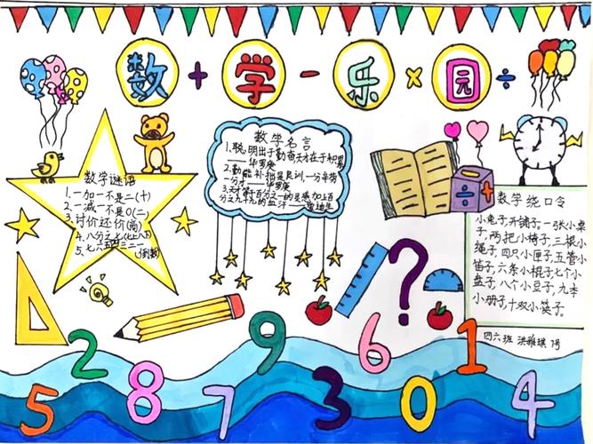 6张小学生数学手抄报一等奖作品欣赏-图5