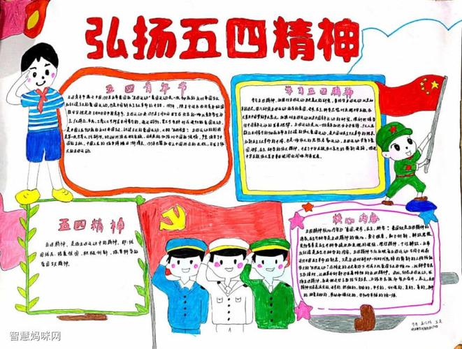 大学生五四青年节手抄报-图2大学生五四青年节手抄报-图1