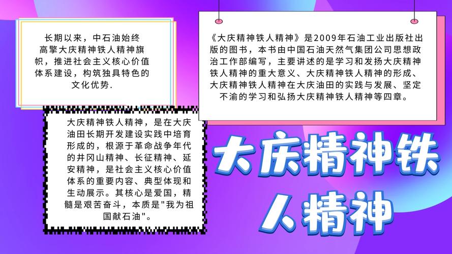 简约宣传大庆精神铁人精神手抄报                      图怪兽手抄报