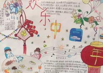 小学生二年级春节手抄报简单又漂亮二年级春节手抄报简单又漂亮