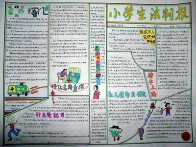 学生制作的义务教育知识宣传手抄报