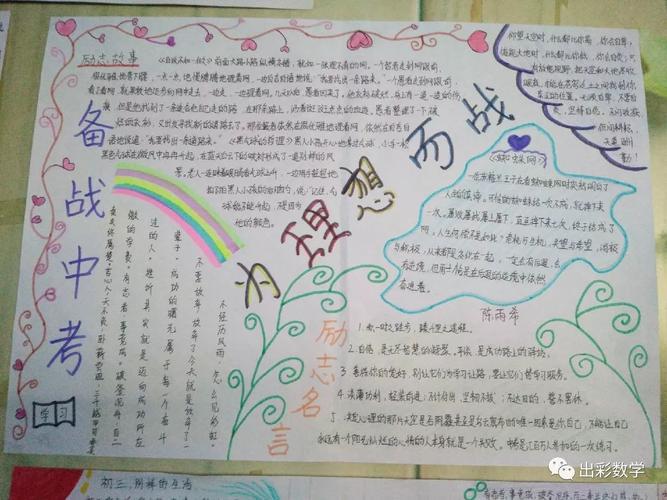 学生作品2走进初三手抄报假期发声亮剑手抄报 假期手抄报初三了学校要